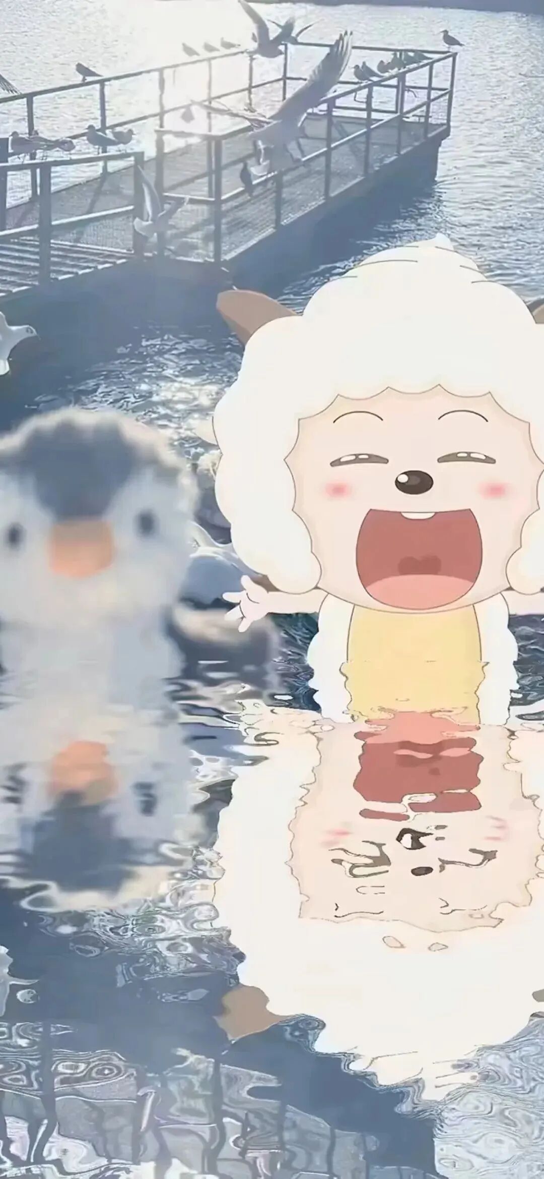 可爱卡通懒羊羊壁纸