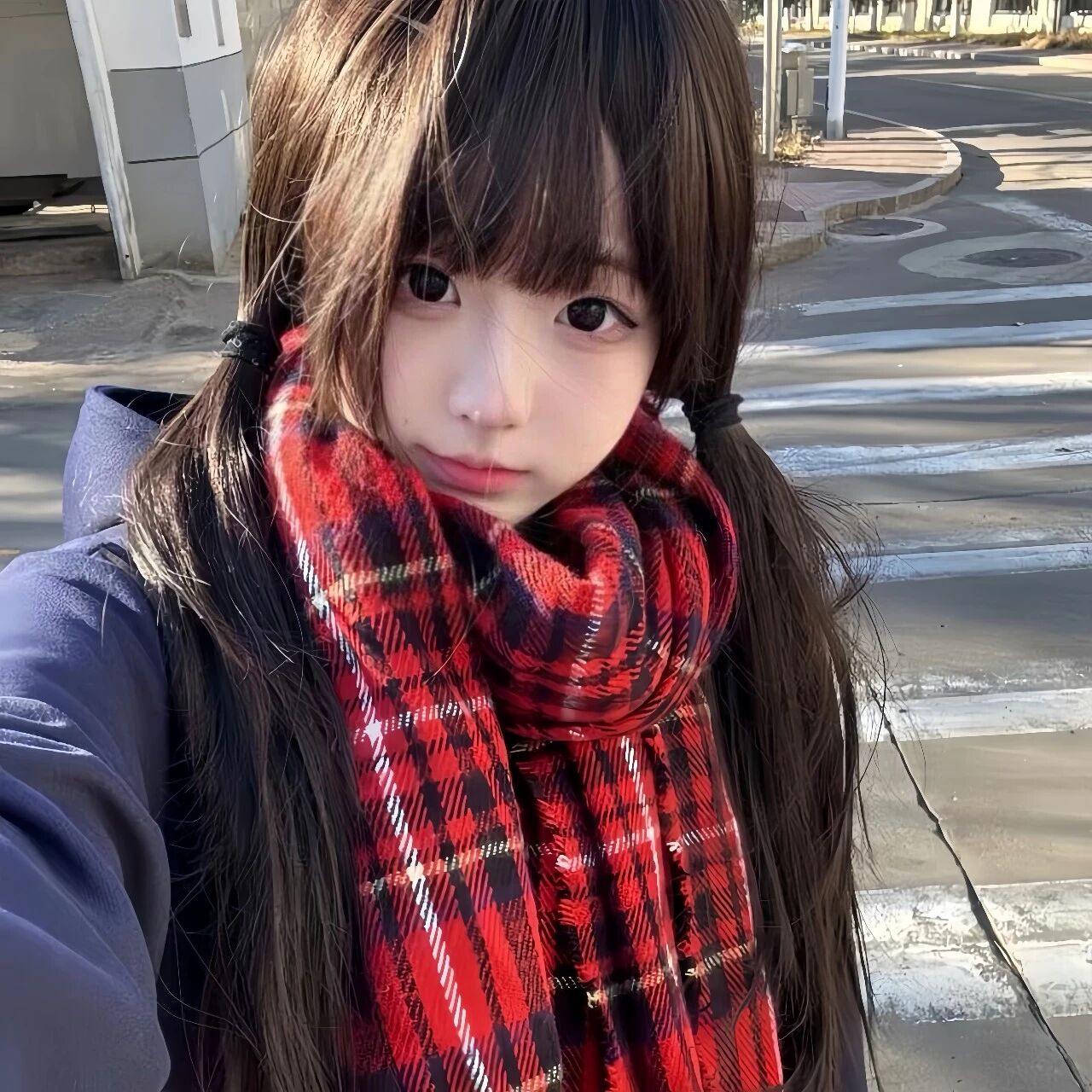 冬天jk制服甜妹女生头像