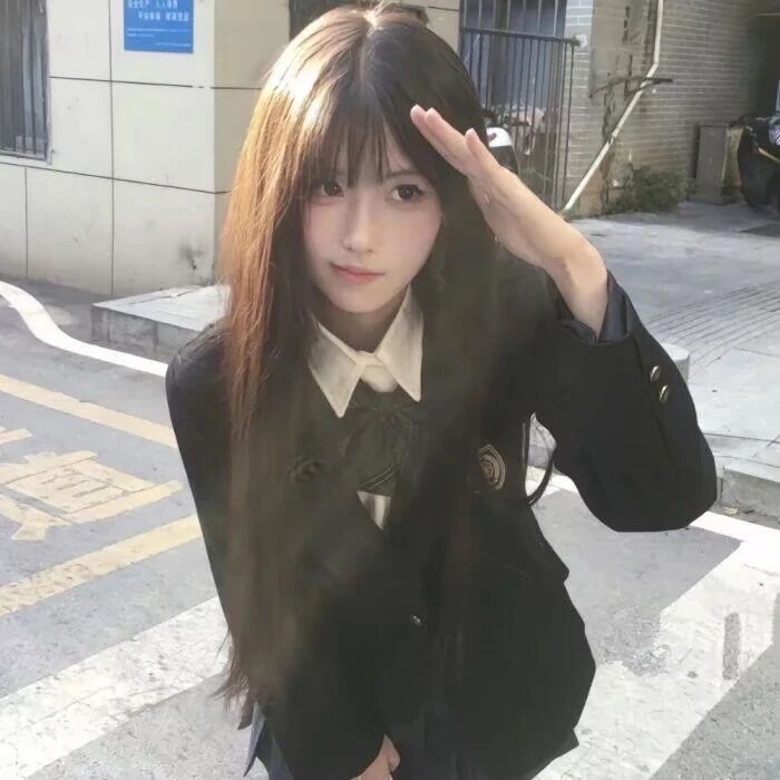 jk制服甜妹女生头像