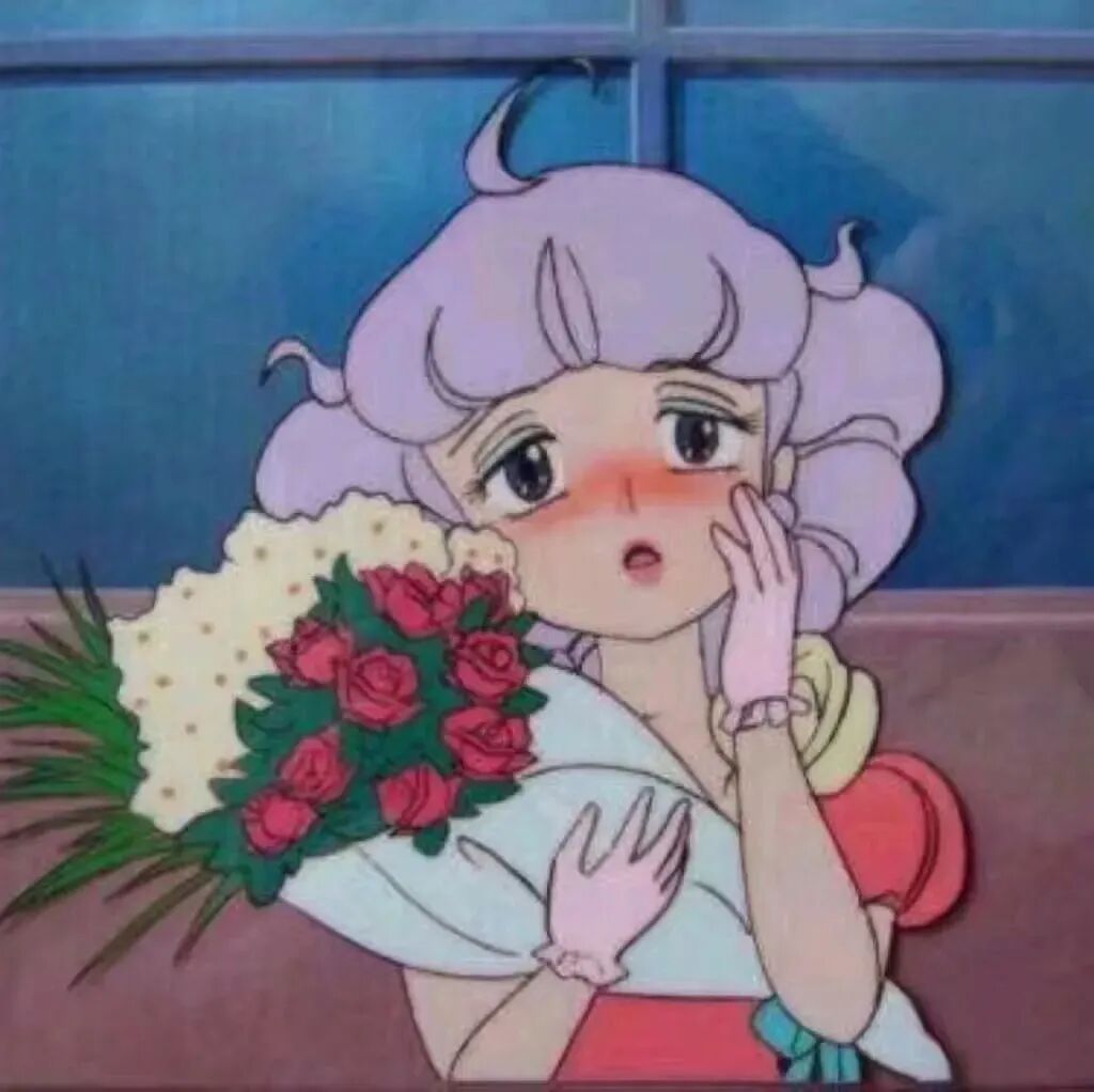 鲜花旧漫动漫头像女