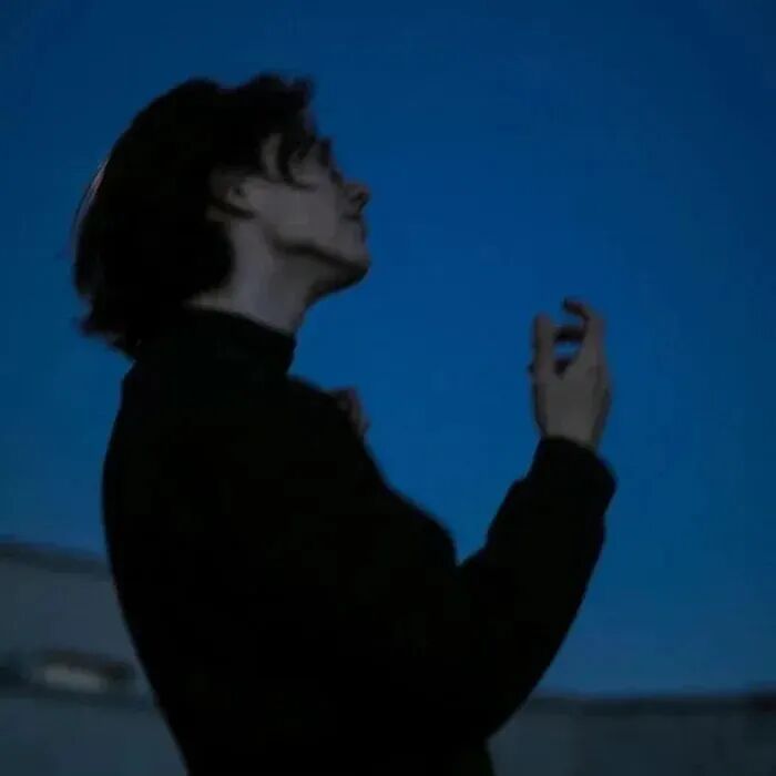 氛围感侧脸男生头像