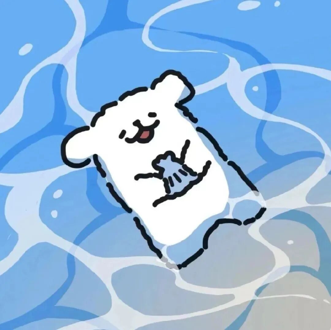 可爱线条小狗卡通头像