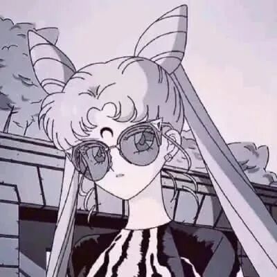 黑白美少女战士动漫头像女