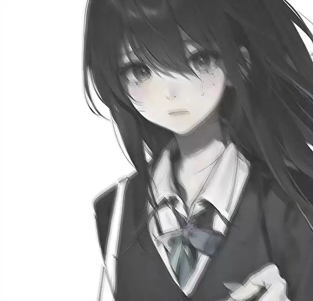 黑白jk制服动漫头像女
