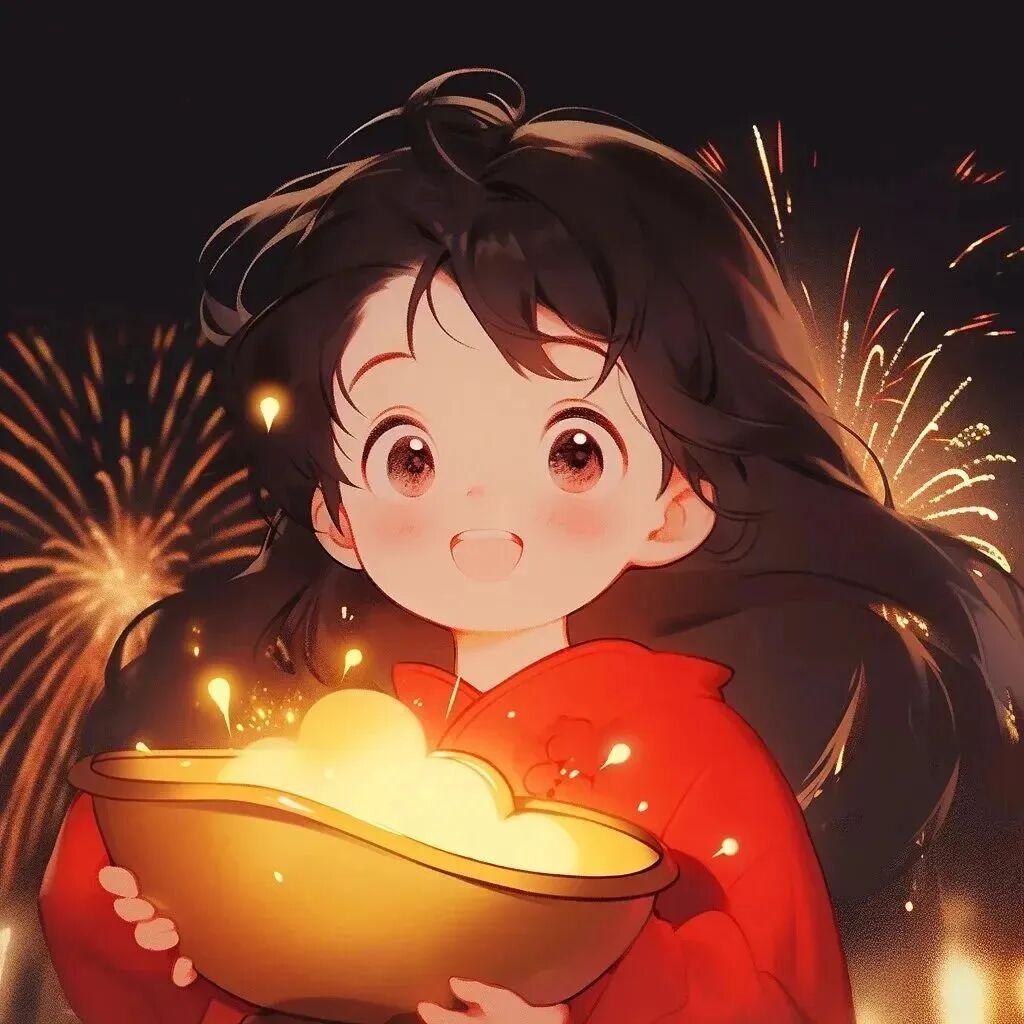 xinnianfacaizhuma新年发财四人闺蜜头像动漫闺蜜头像