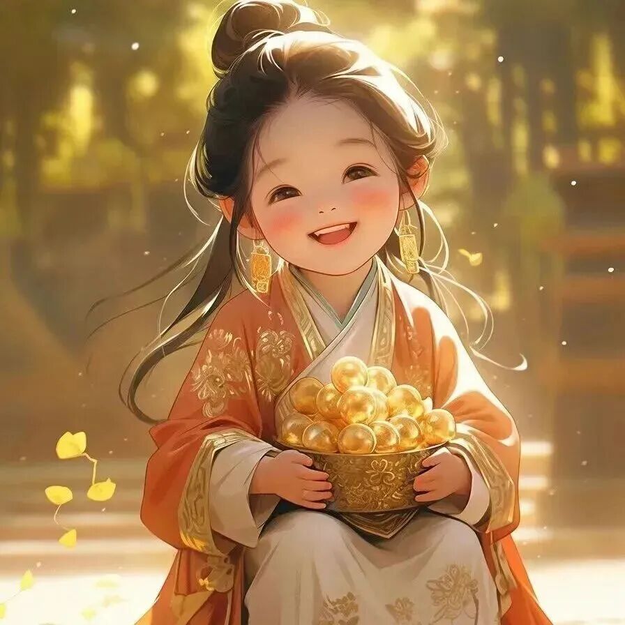 xinnianliuzhuma新年发财六人闺蜜头像动漫闺蜜头像