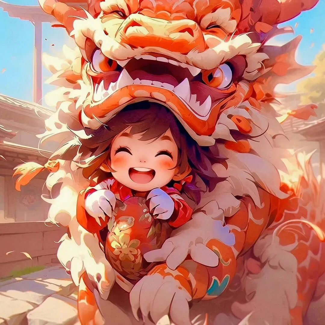 新年龙年动漫头像女
