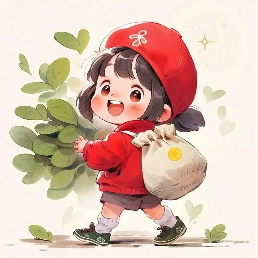 xinnianhongsezhuma新年小红帽三人闺蜜头像动漫闺蜜头像