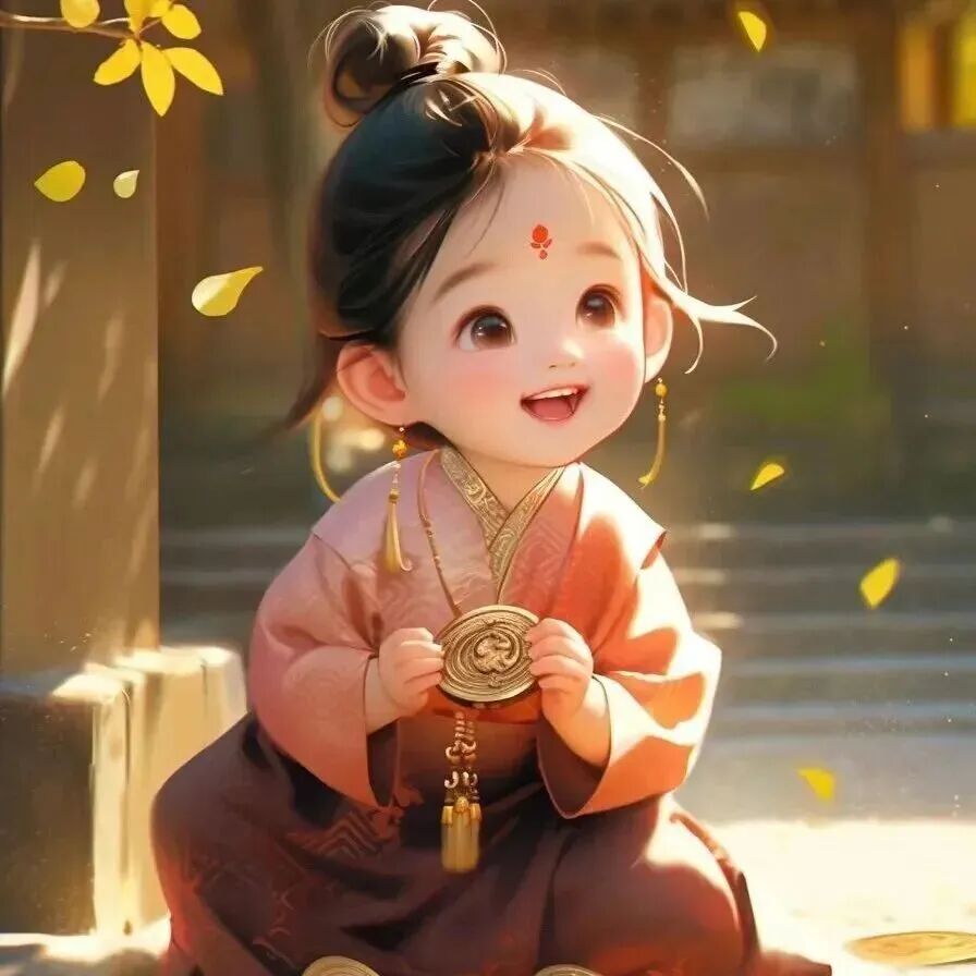 xinnianliuzhuma新年发财六人闺蜜头像动漫闺蜜头像