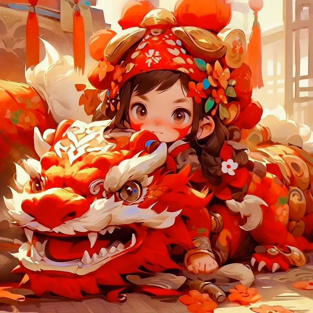 新年龙年动漫头像女