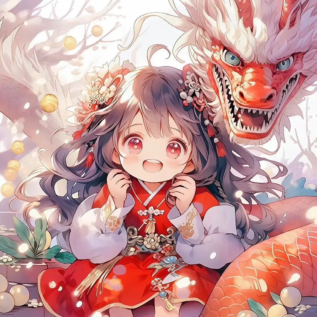 新年龙年动漫头像女
