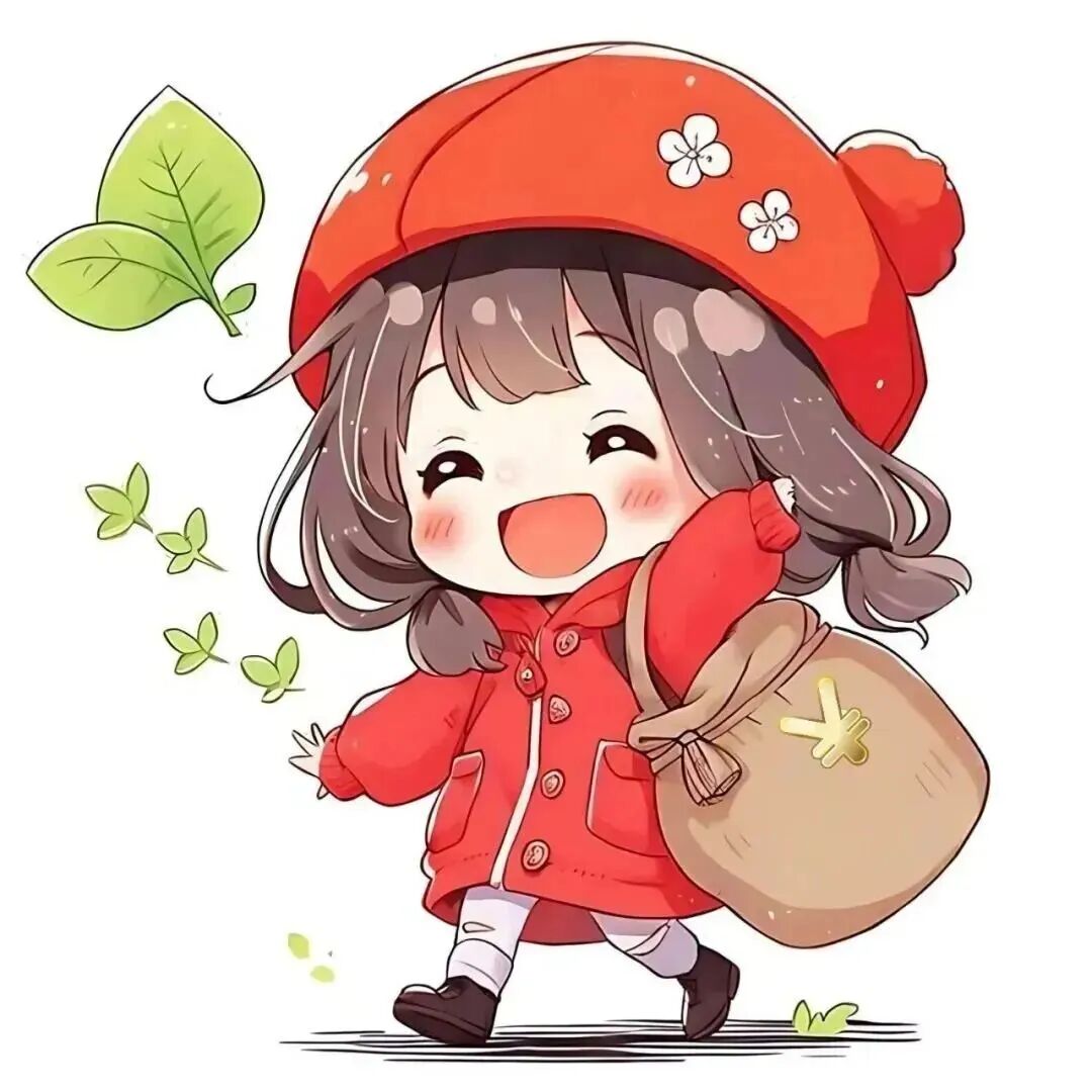 xinnianhongsezhuma新年小红帽三人闺蜜头像动漫闺蜜头像