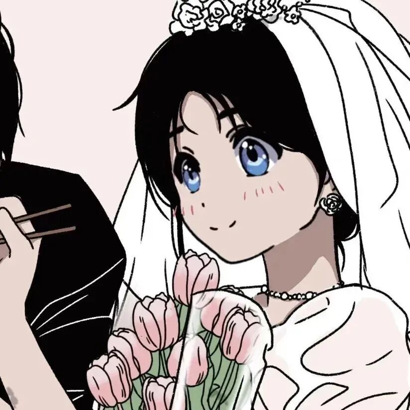 hunshaweilove婚纱动漫情侣头像