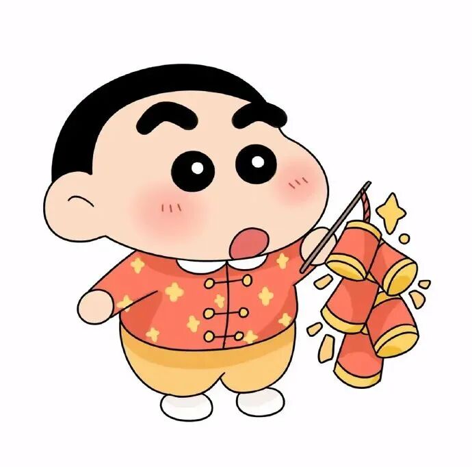 新年2024跨年可爱蜡笔小新卡通头像