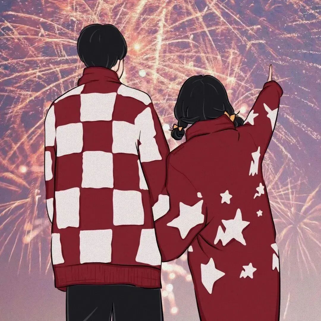 情侣头像 动漫情侣头像 动漫情头  情头 超甜头像 新年 新年头像 新年情头 新年情侣头像