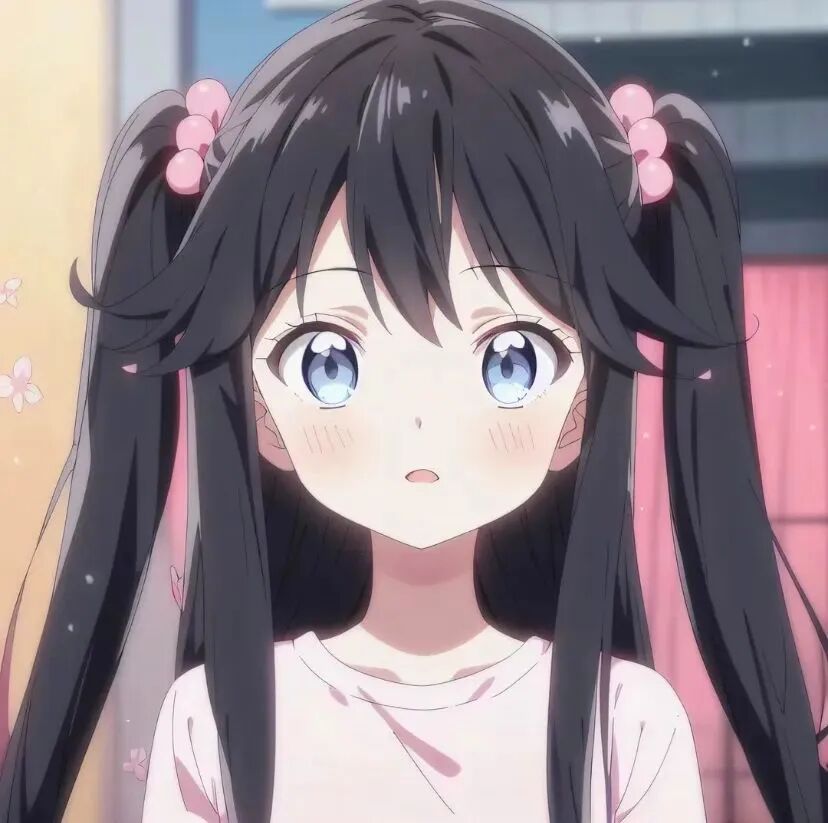 双马尾呆萌动漫头像女