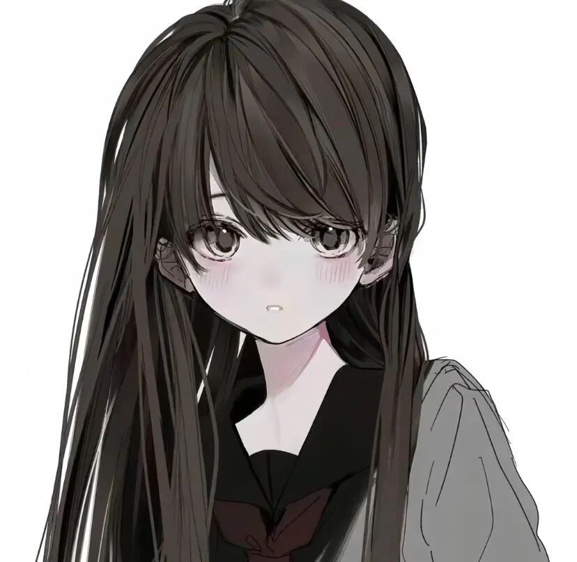学院风手绘动漫头像女