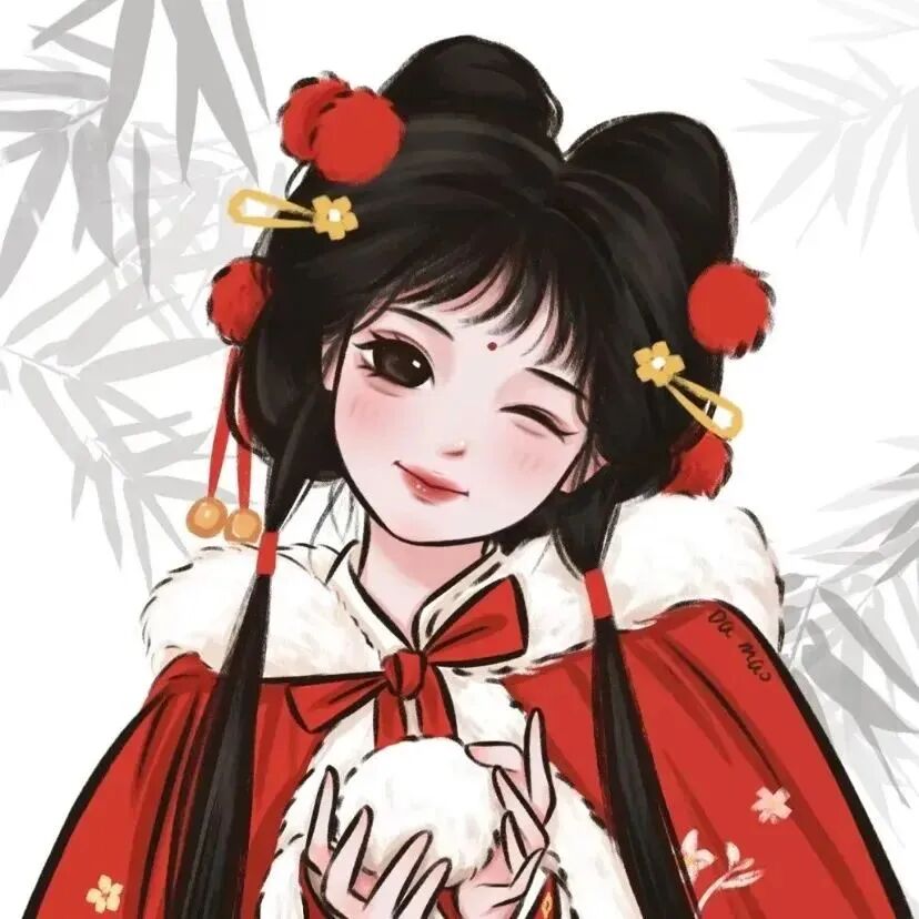 动漫头像  动漫女 动漫女头  动漫头像女 新年 新年头像 新年女头 新年女生头像