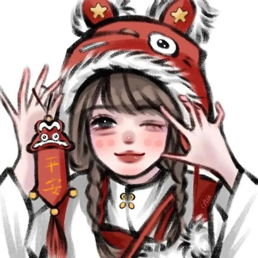 动漫头像  动漫女 动漫女头  动漫头像女 新年 新年头像 新年女头 新年女生头像