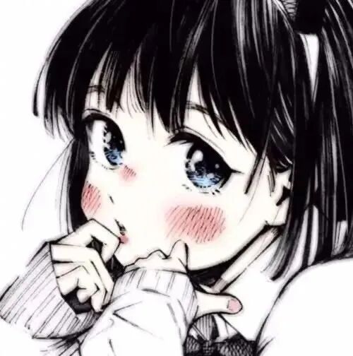 动漫头像  动漫女 动漫女头  动漫头像女 可爱动漫 可爱女生动漫头像 可爱动漫头像女 黑白动漫 黑白动漫头像