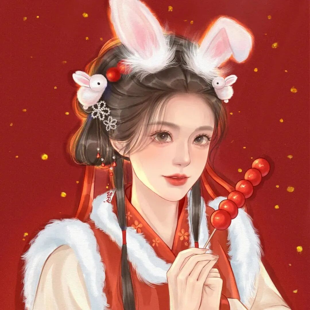 动漫头像  动漫女 动漫女头  动漫头像女 新年 新年头像 新年女头 新年女生头像