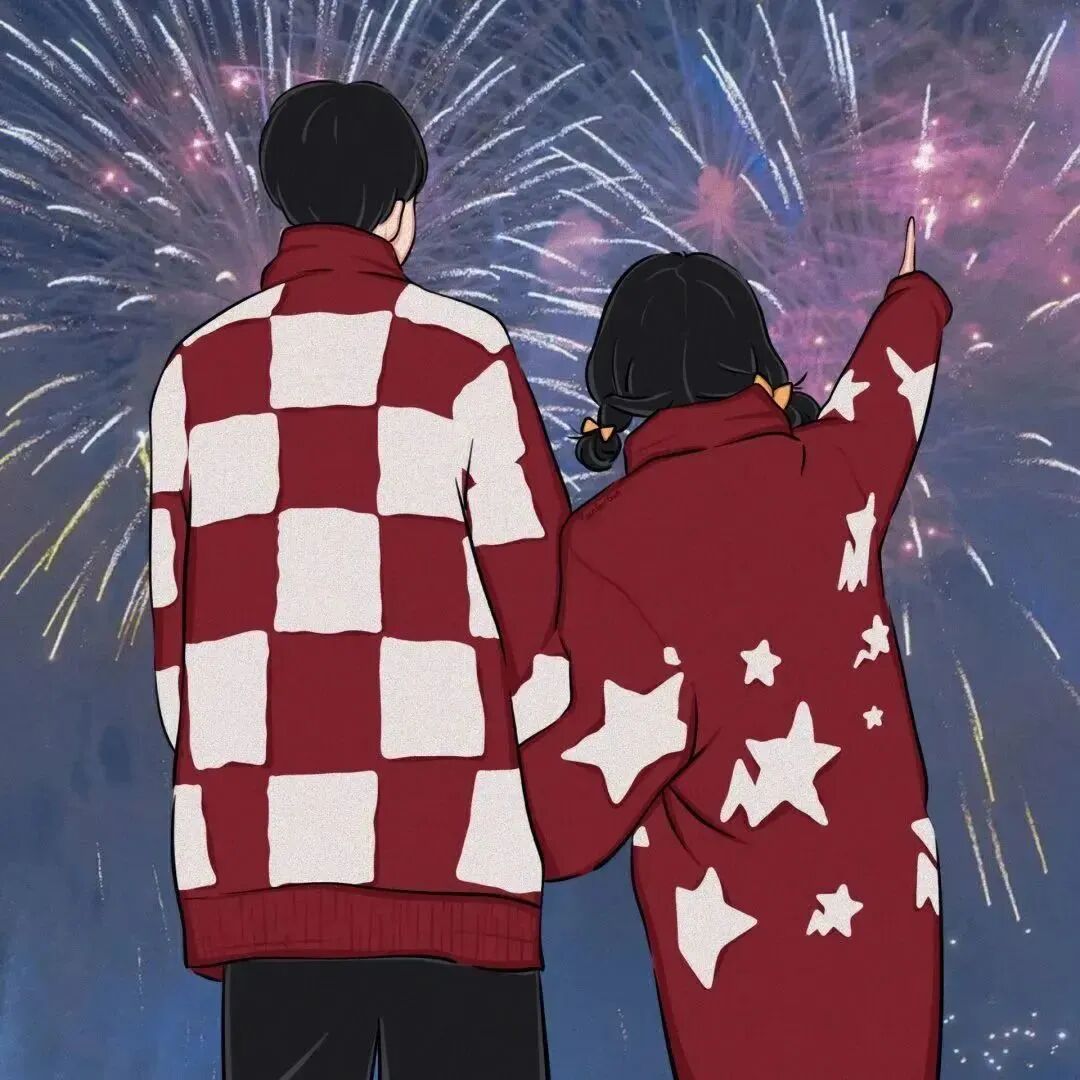 情侣头像 动漫情侣头像 动漫情头  情头 超甜头像 新年 新年头像 新年情头 新年情侣头像