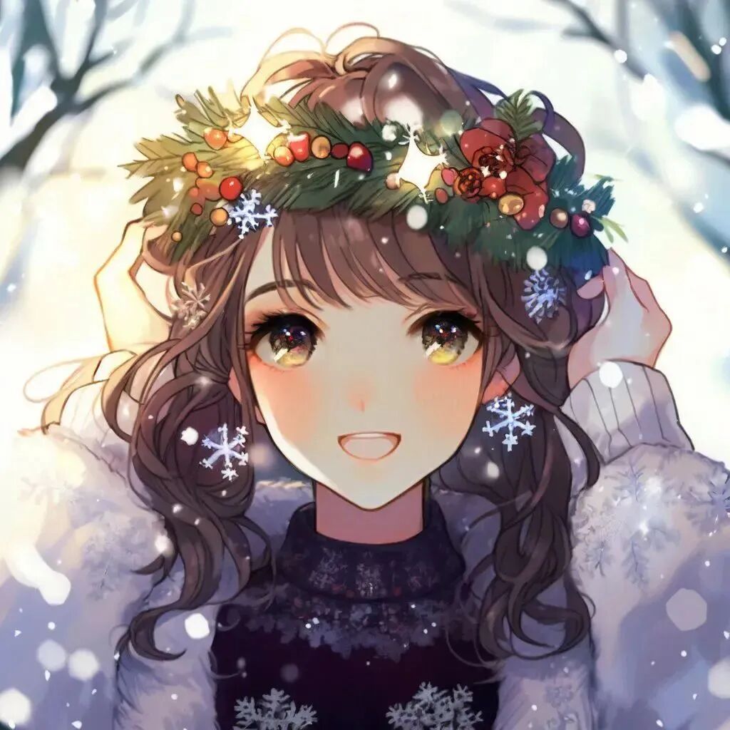 动漫头像  动漫女 动漫女头  动漫头像女 圣诞 圣诞头像 圣诞动漫 圣诞动漫头像