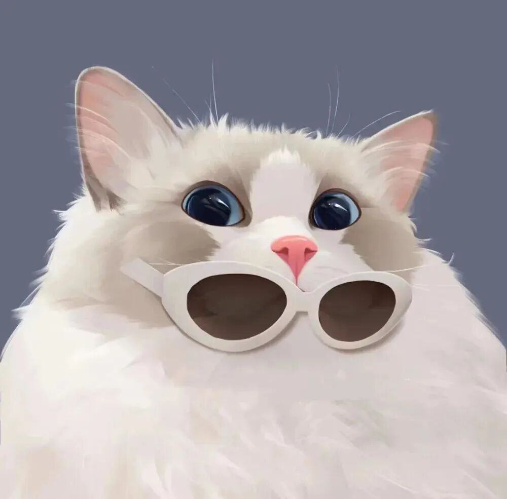 keaiyitoumaocatexinsan可爱猫咪卡通情侣头像