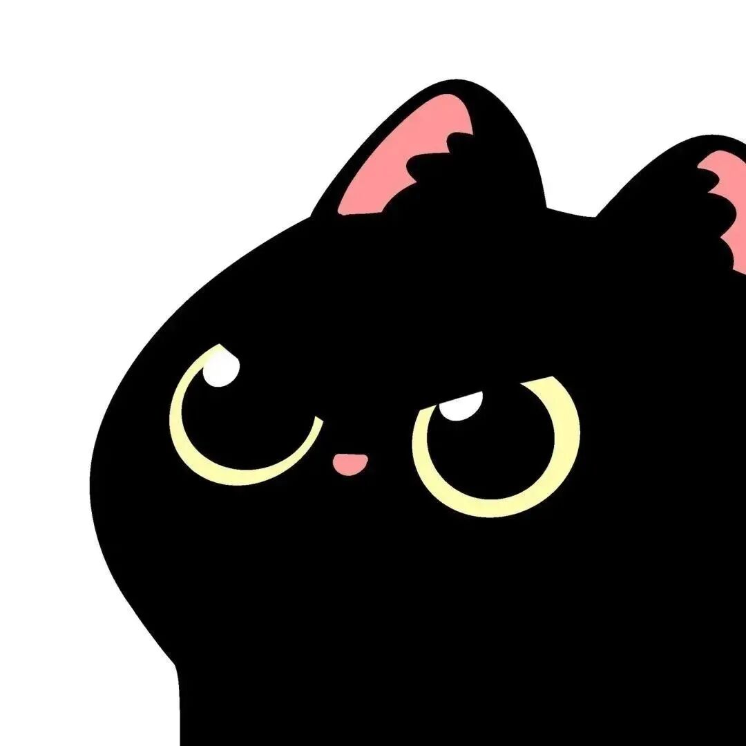 heibuliuqiuxinsan可爱猫咪卡通情侣头像