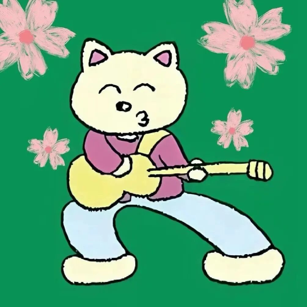 可爱摇滚猫咪卡通头像