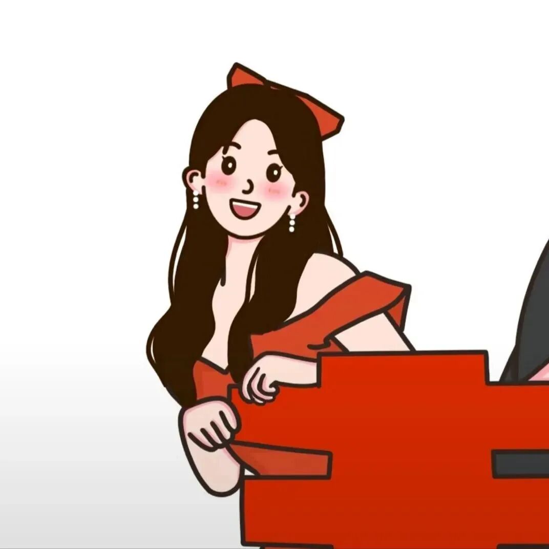 hunshalianrenba婚纱手绘情侣头像