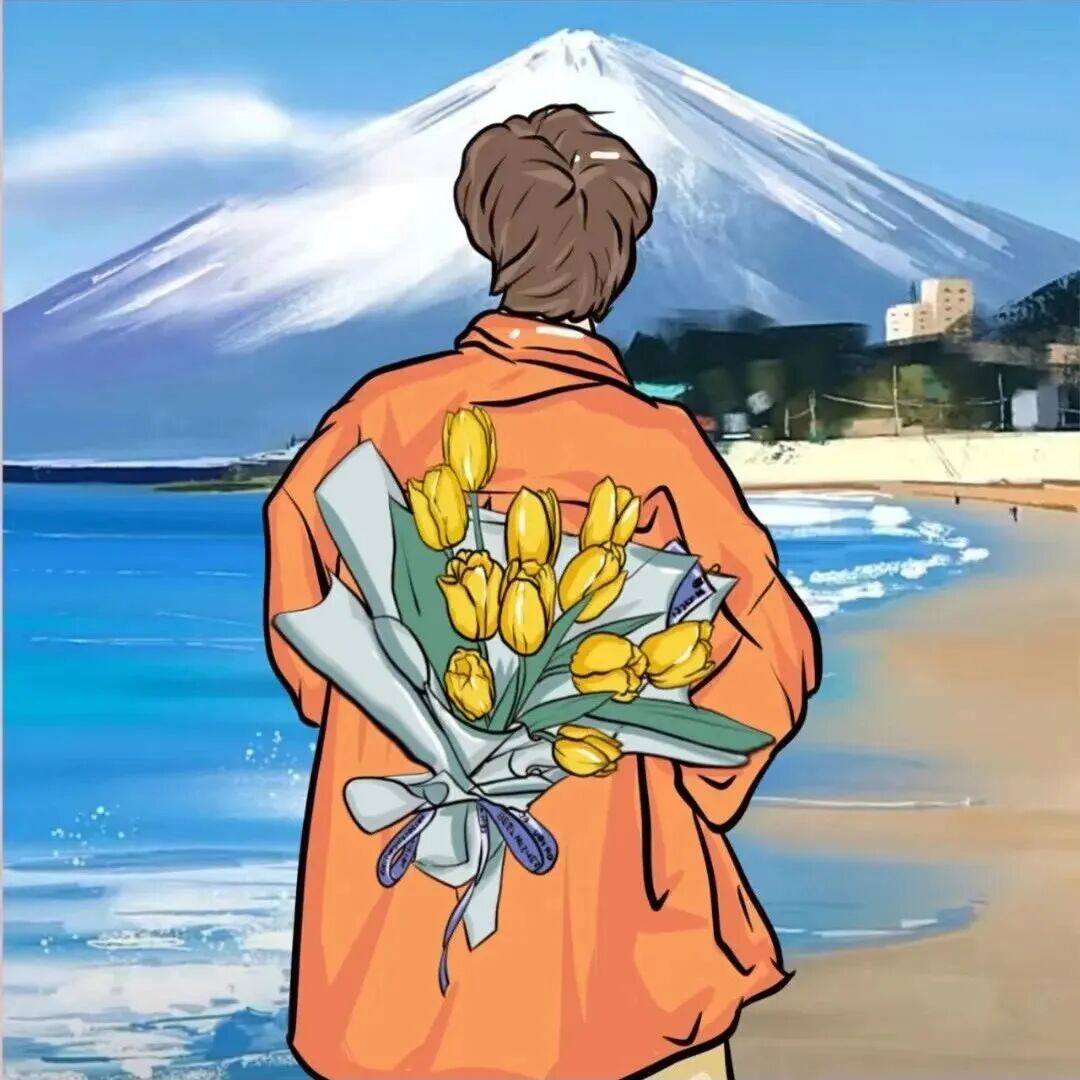 xianhuashlianren鲜花手绘情侣头像