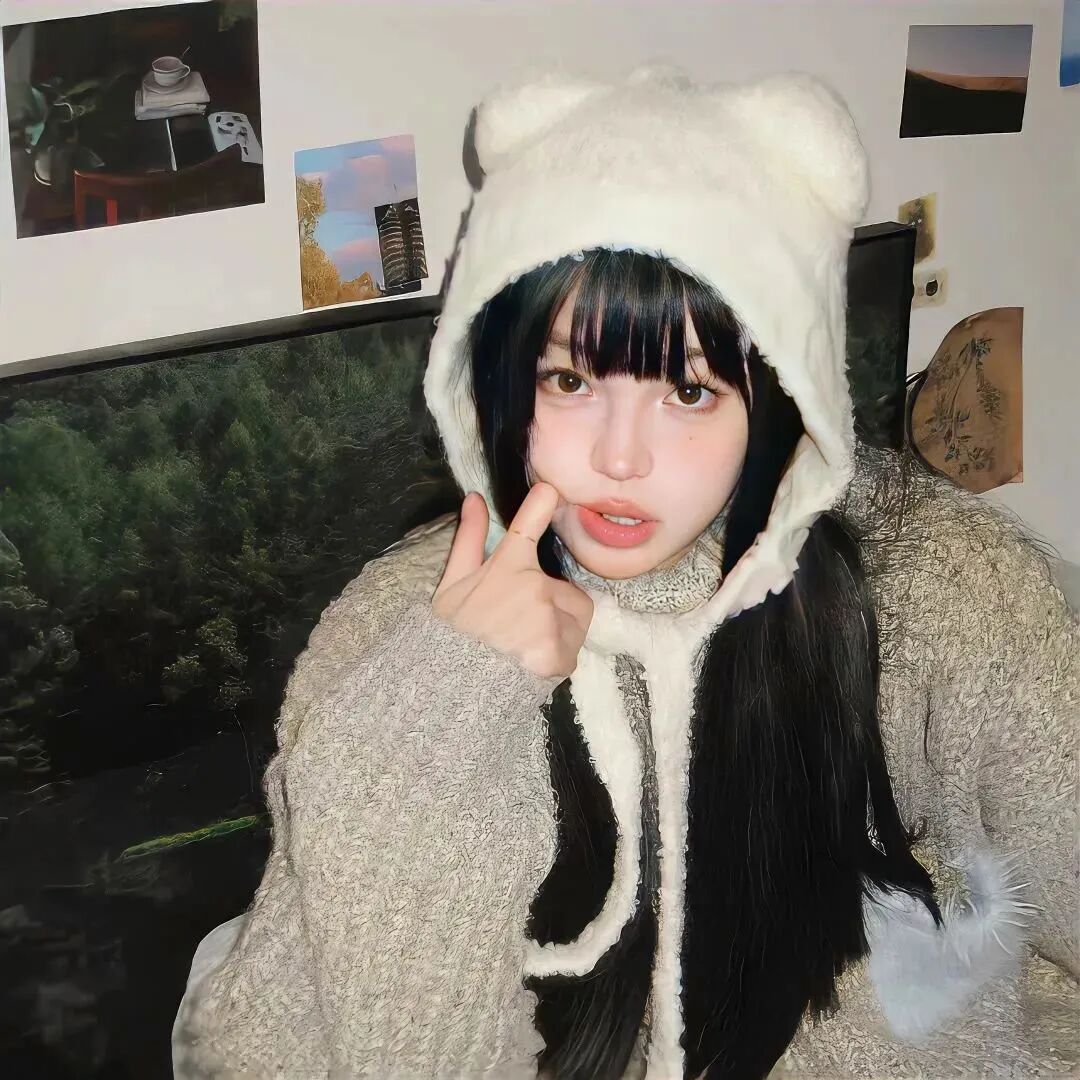 手势小众女生头像