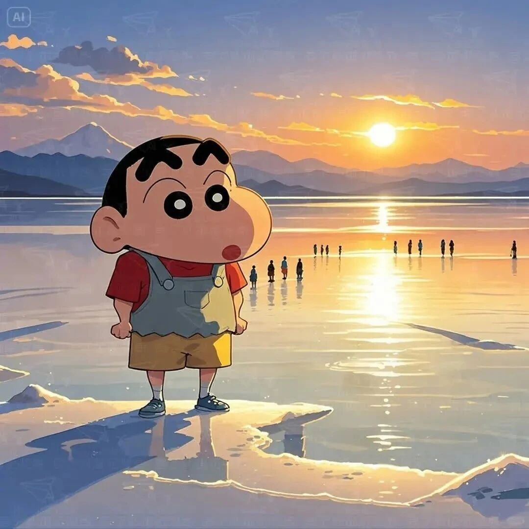 海边可爱蜡笔小新卡通头像