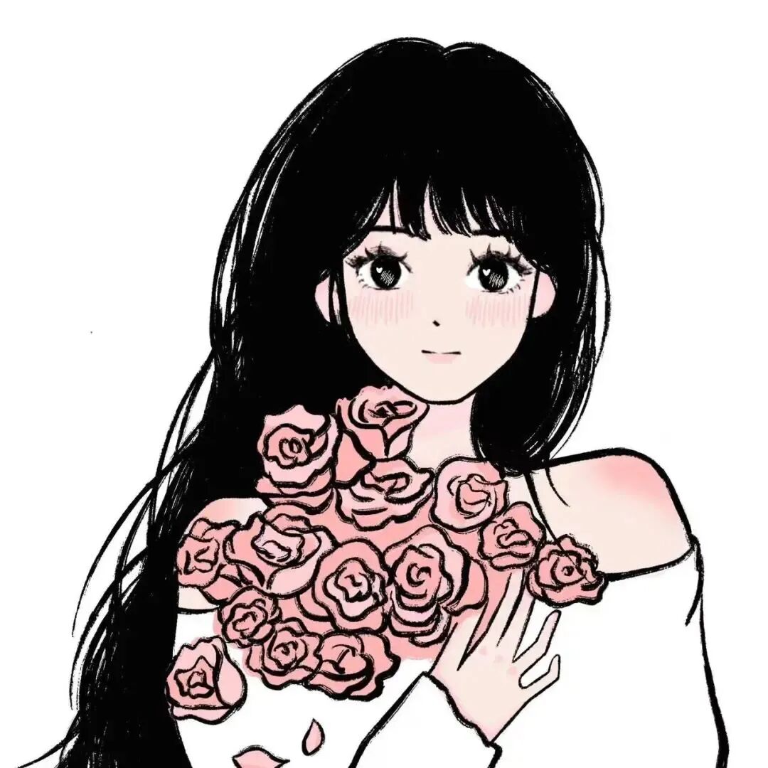 xianhqhhdlaopo鲜花手绘情侣头像