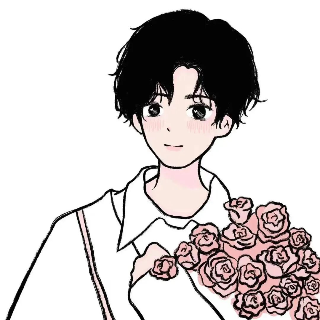 xianhqhhdlaopo鲜花手绘情侣头像