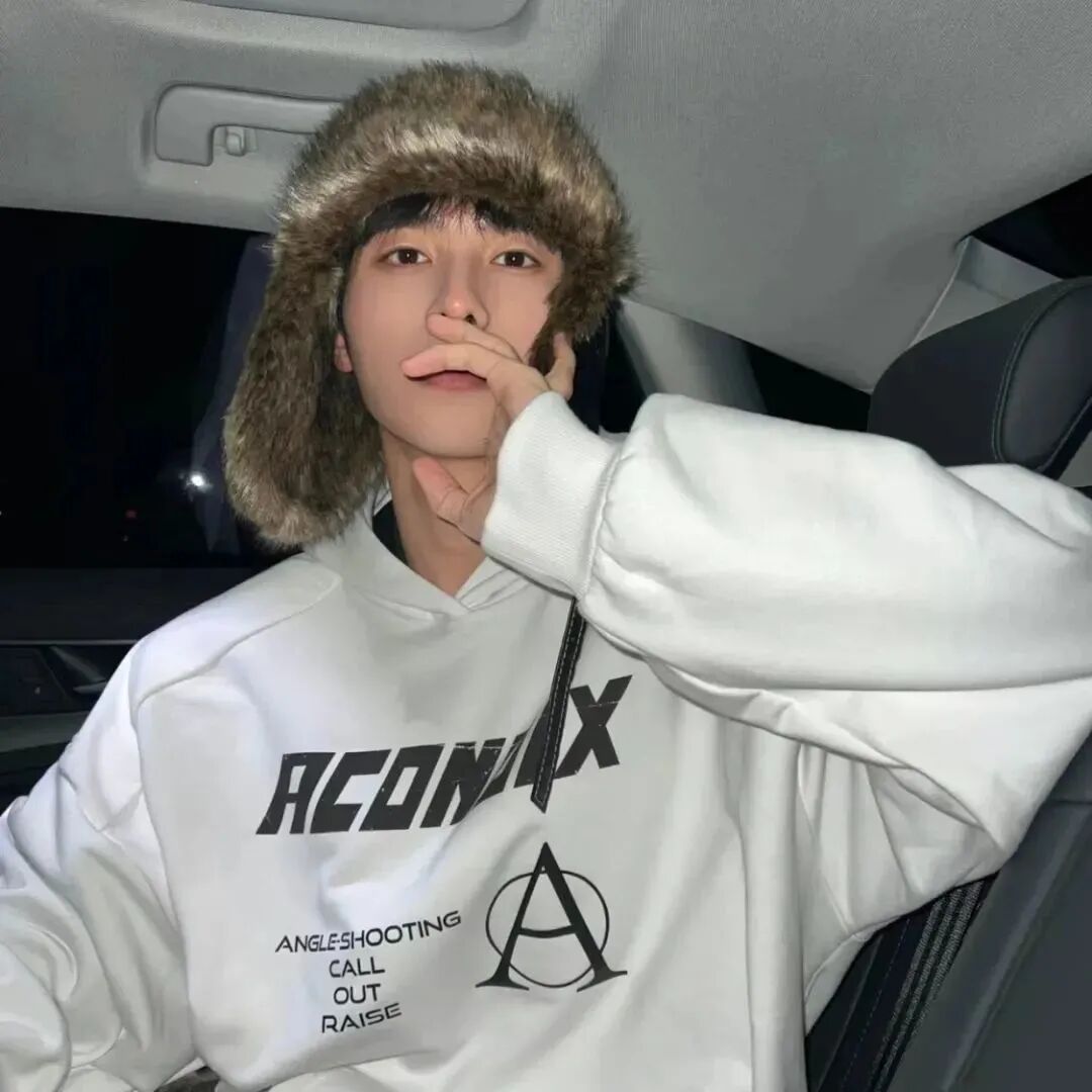 车内帅气冬天男生头像
