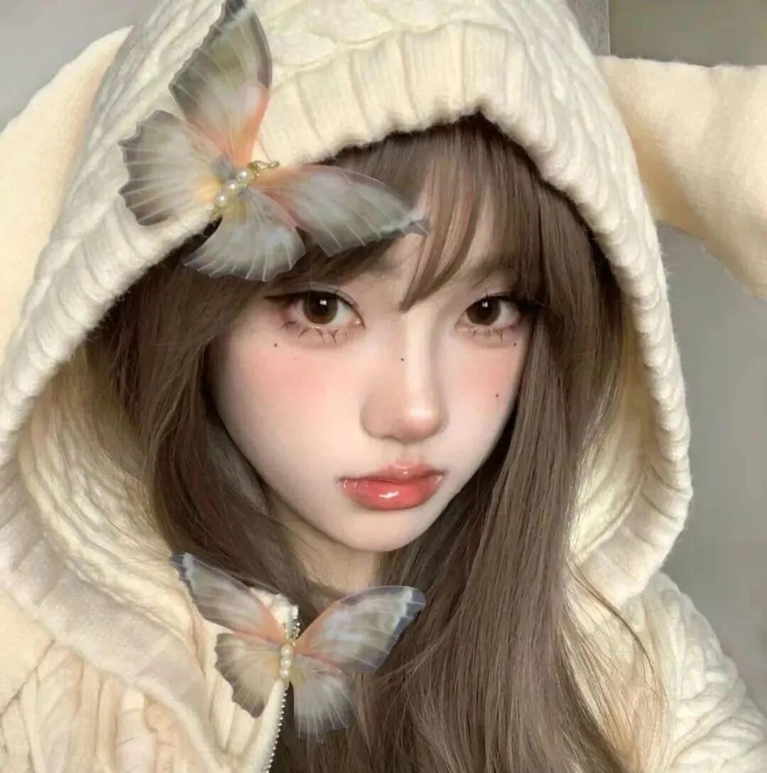 蝴蝶甜妹女生头像
