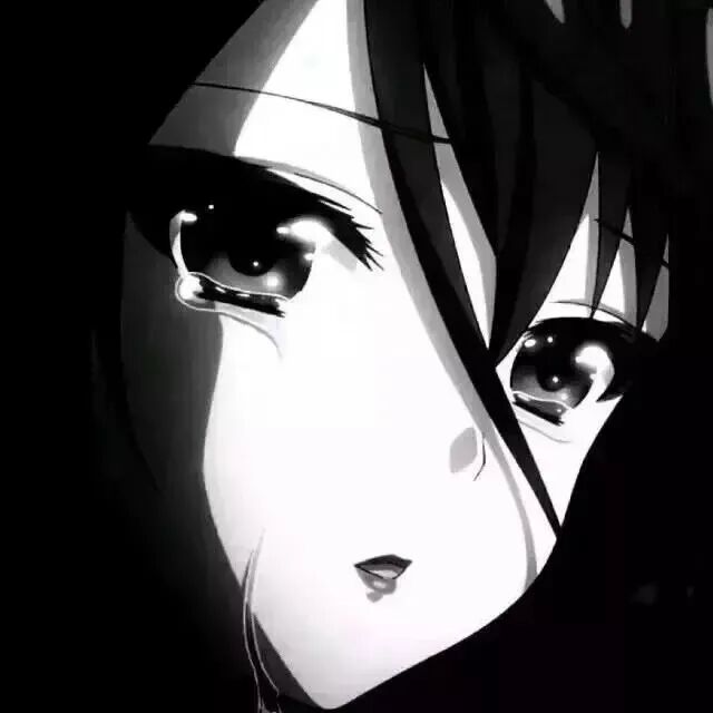 动漫头像  动漫女 动漫女头  动漫头像女 黑白动漫 黑白动漫头像 伤感 伤感头像 丧头像  