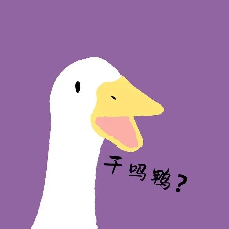 yazilianren沙雕搞怪鸭子可爱带字卡通情侣头像