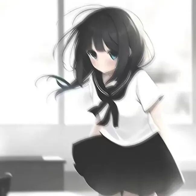 学院风朦胧感动漫头像女