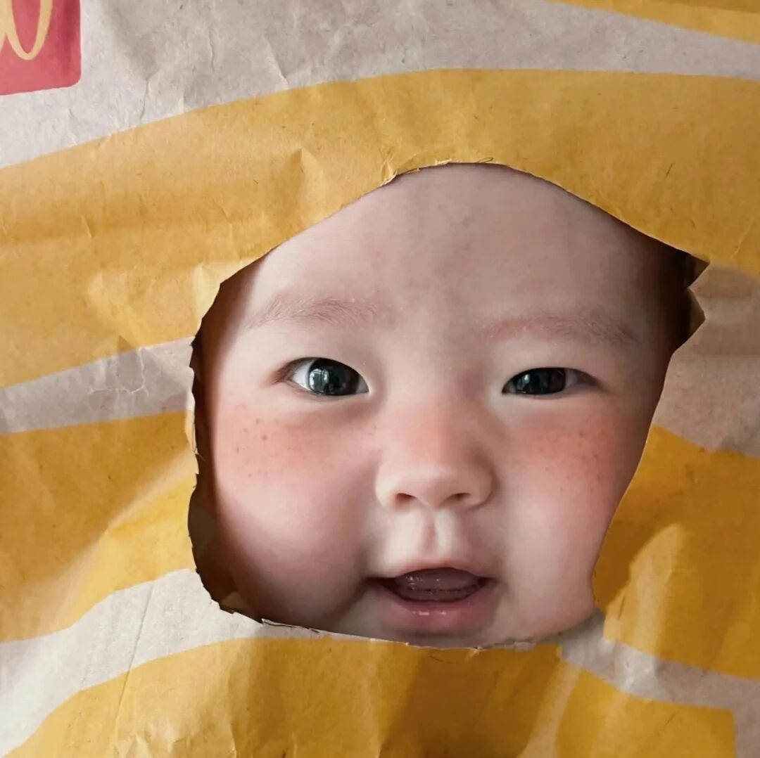 可爱麦当劳小女孩萌娃头像