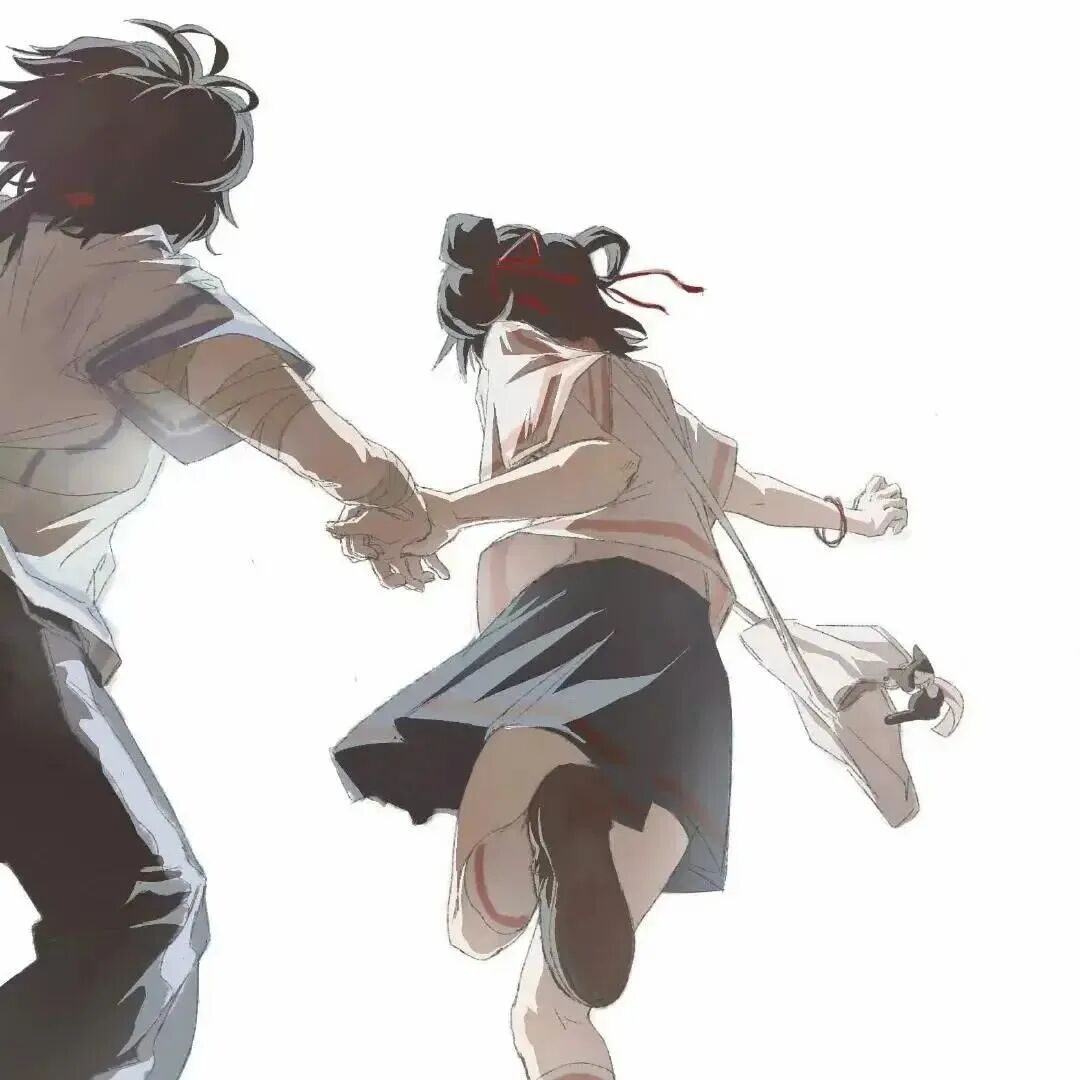 xyuanbenpaoshouhainuo学院风奔跑动漫情侣头像