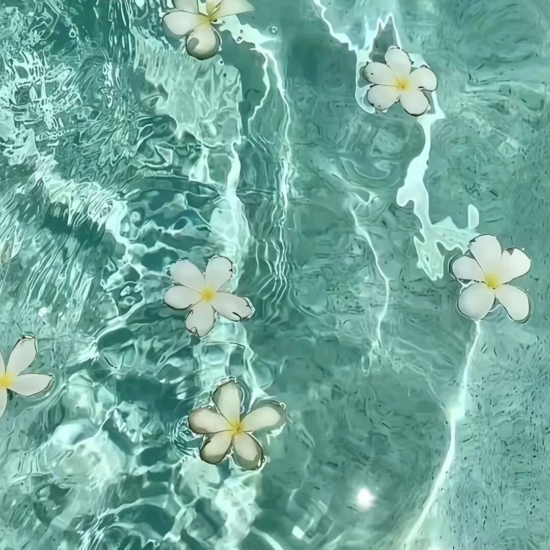 海边碎花背景图
