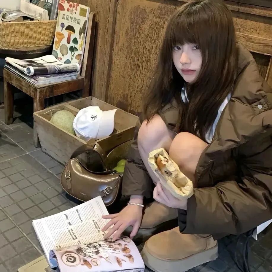 吃饭甜妹女生头像