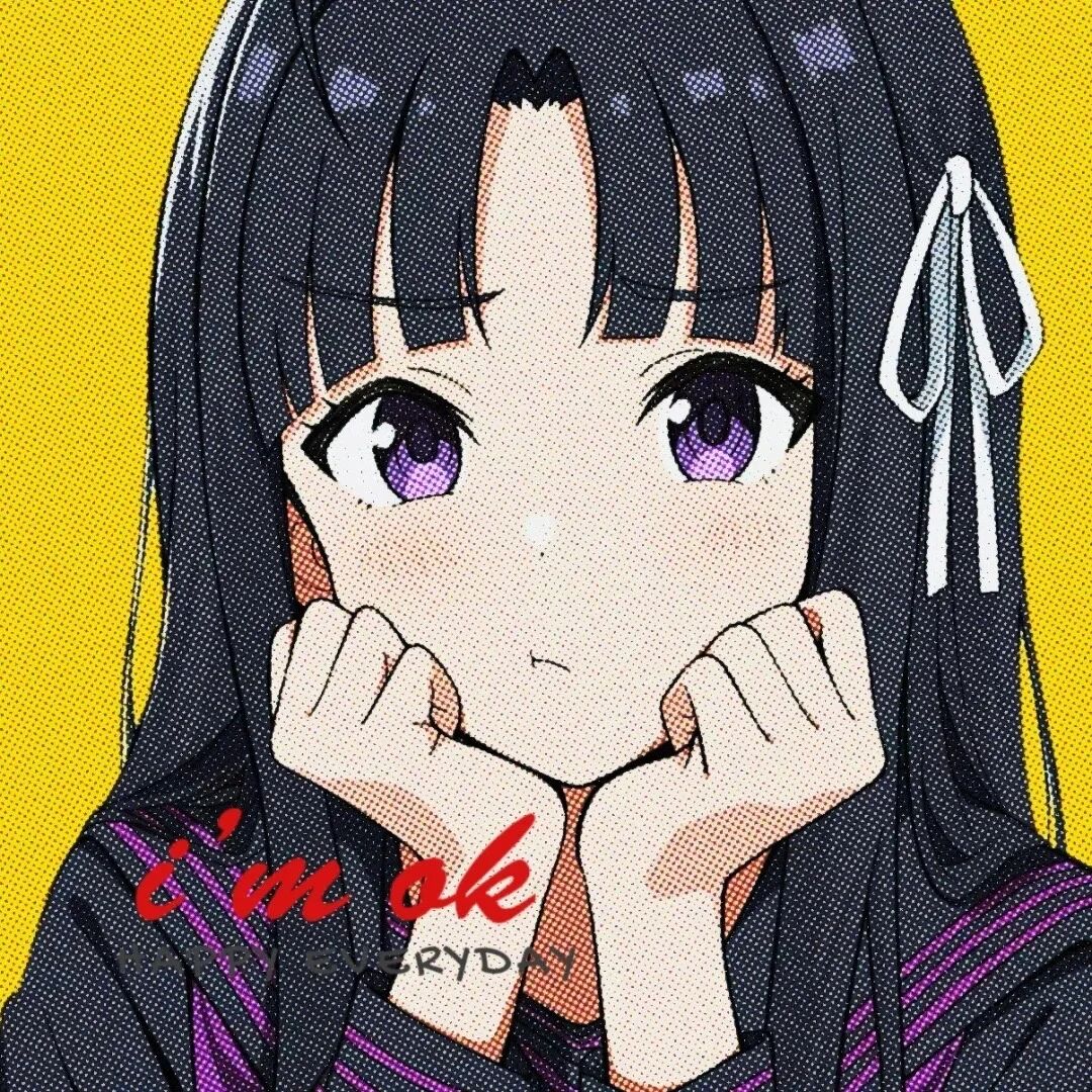海报封面潮流动漫头像女
