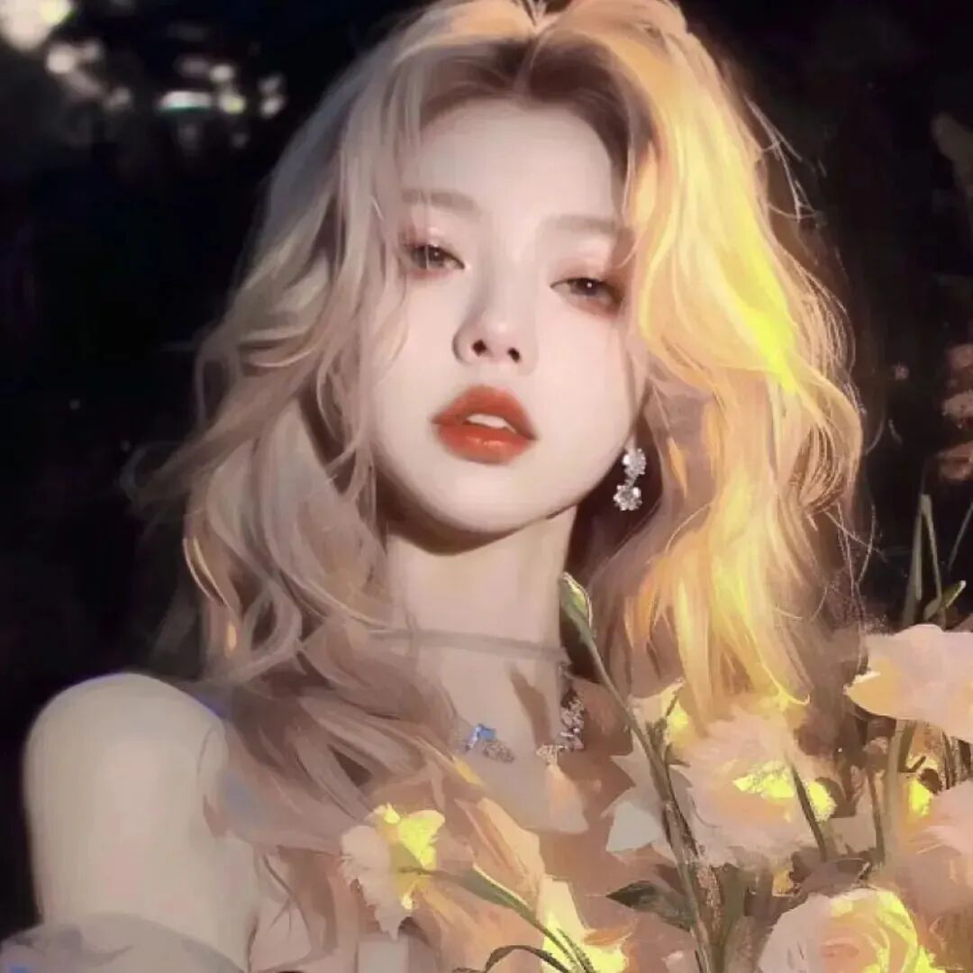 鲜花温柔女生头像