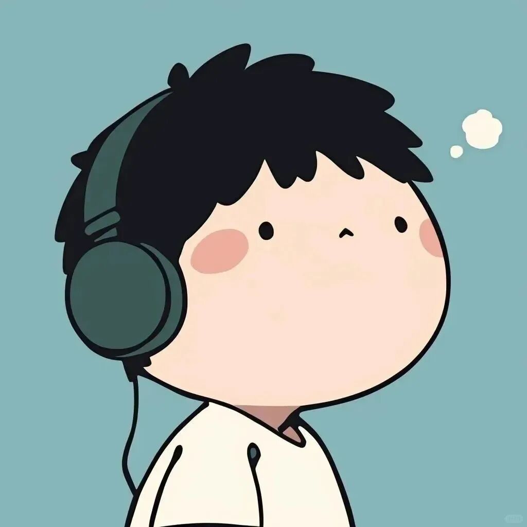 戴耳机可爱卡通头像