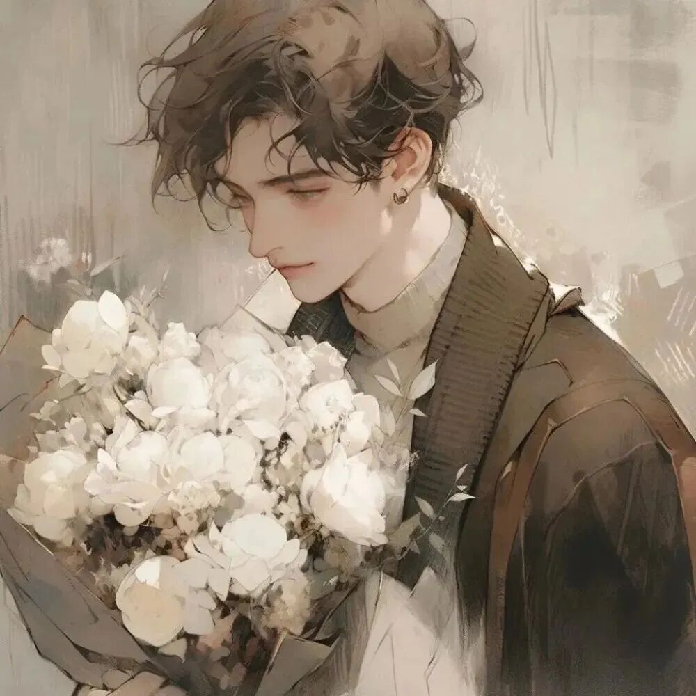 xyhuadzuyrenqixi鲜花动漫情侣头像