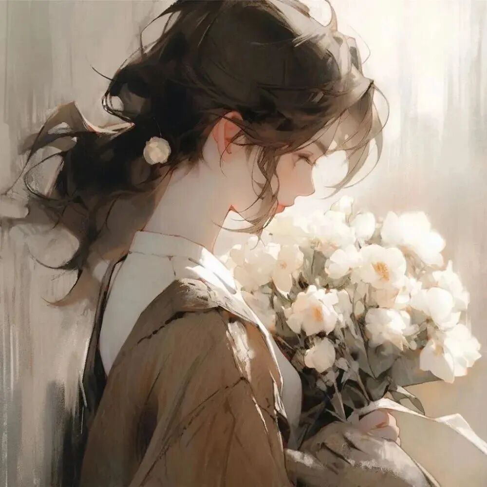 xyhuadzuyrenqixi鲜花动漫情侣头像